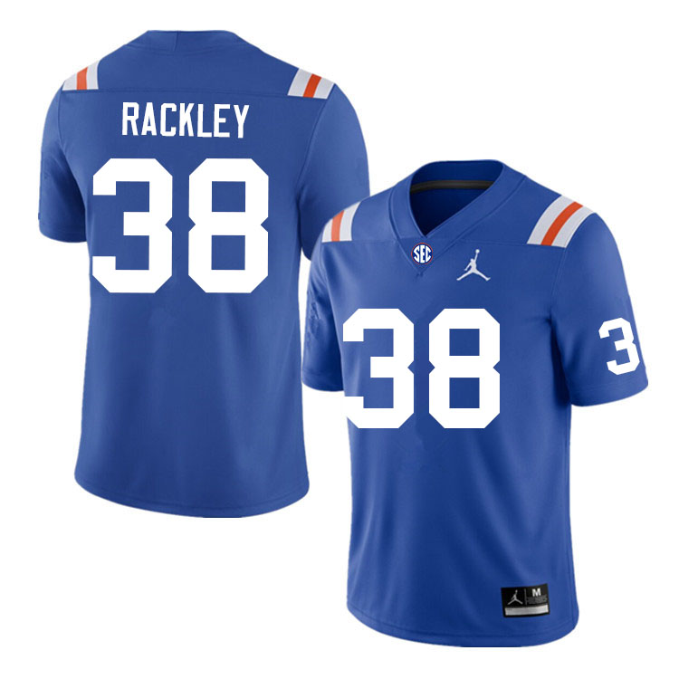 Men #38 Cahron Rackley Florida Gators College Football Jerseys Sale-Throwback